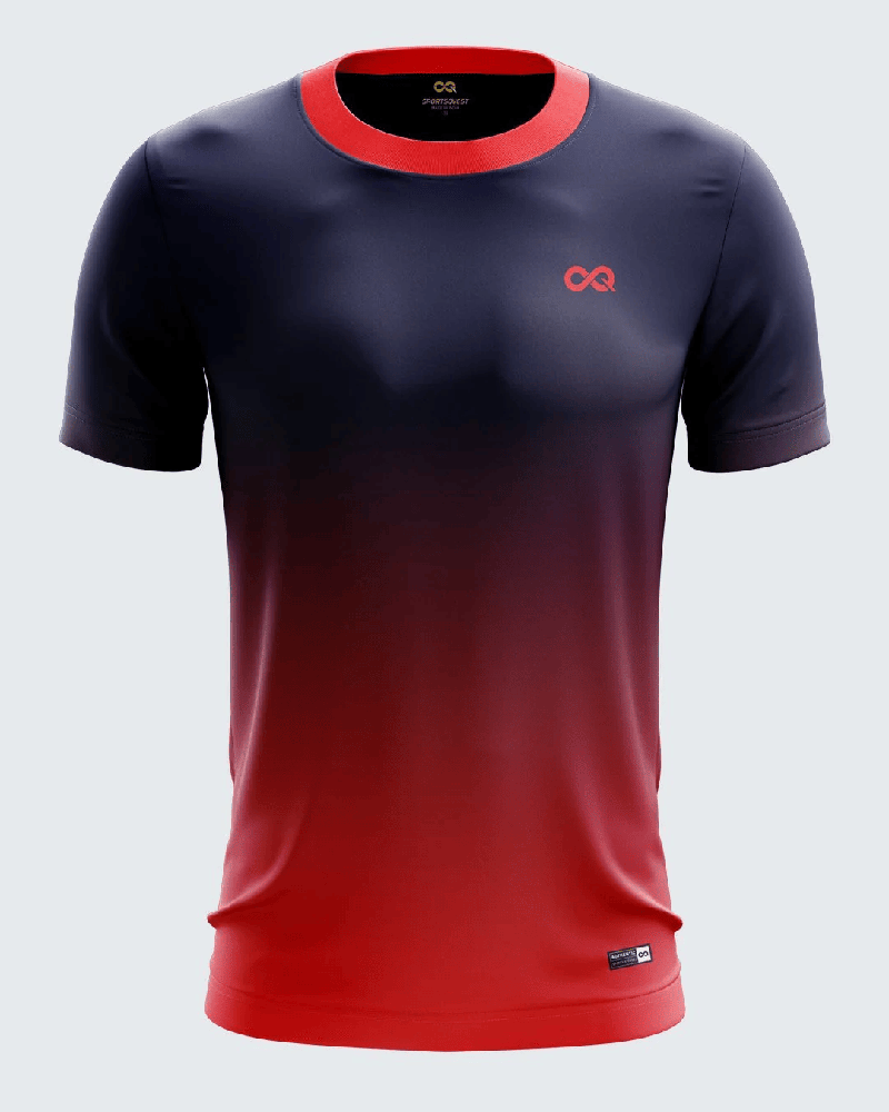 Navy and red custom jersey from a Sports Jersey Manufacturer in Bangladesh